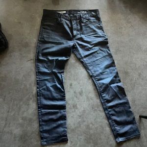 Men’s Jeans Black Waxed Denim